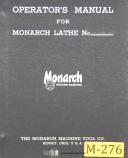 Monarch-Monarch 25\" NN, Lathe, Description of Assemblies Adjustments and Parts Manual-25\"-NN-01